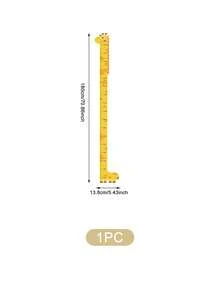 1pc Giraffe Height Ruler Sticker, Unicorn & Dinosaur Cartoon Animal Height Measurement Wall Decal, Home Decor, Height Marker, Room Wall Paper, Self-Adhesive Removable - Multicolor - View 13
