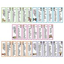 Lachilly 16 PIEZAS Tarjetas de aprendizaje de 220 palabras de uso frecuente, Tarjetas de vocabulario en inglés, Juguetes educativos de juegos cognitivos para niños, Materiales didácticos Montessori - Multicolor - Ver 11
