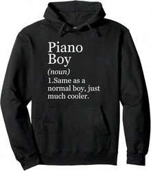 Piano Compatible - Musician And Pianist Hoodie - Camel - View 1