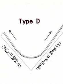 L-Shaped Curtain Rod, No Drilling Required, Curved Extendable Shower Curtain Rod For Bathroom, Corner Curtain Rod For Bathroom And Kitchen, Fixed Support Rod For Bedroom - L - View 9