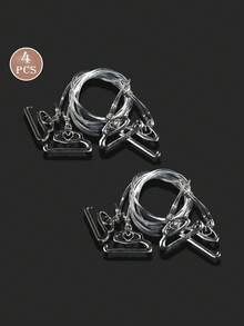 8/6/4 piezas Tirantes de sujetador transparentes invisibles, tirantes claros sin costuras para vestidos sin tirantes, sin espalda y de escote profundo, accesorios de sujetador para mujeres - Multicolor - Ver 11