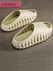 Quick-Dry Beach Slippers - Non-Slip Thick EVA Sandals, Suitable For Pool And Travel - Green - View 3