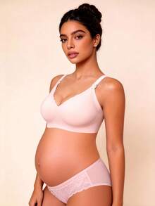 3pcs Maternity Nursing Bras With Front Closure, Comfortable Nursing Bras - Multicolor - View 7
