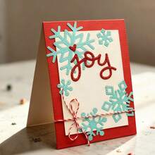 Creative Snowflake Dies, DIY Scrapbooking Album And Embossing Stencil, Greeting Card Making Tool, Card Paper Cutting Crafts ,Gift Card Making Template Die Cuts. - Silver - View 1