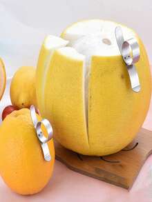 Herramienta circular de acero inoxidable para pelar naranjas, Herramienta en forma de caracol para pelar naranjas, Herramienta para quitar la piel de naranjas y granadas, Herramienta para pelar y cortar naranjas - Multicolor - Ver 8