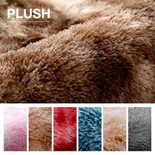 Tapete Decorativo Suave Tipo Peluche 150x200 cm para Sala, Recámara u Oficina, Alfombra Grande Moderna para Piso, Ideal para Decoración del Hogar - Negro - Ver 3