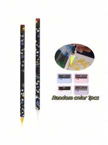 4支装钻石画画笔，水钻拾取器，美甲点钻笔，自粘树脂拾取器，宝石蜡笔，珠宝拾取工具，适用于美甲DIY装饰，带卷笔刀 - 彩色 - 查看 10