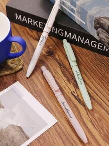 Customized Name Pen, Personalized Teacher Pen, Back To School Supplies, Customized Ballpoint Pen, Customizable Writing Pen, Suitable For Birthday Gift, Teacher's Day Gift, Anniversary Gift, Graduation Gift, Back To School Gift, Available In Multiple Colors, For Children, School, Students, Friends, Men, Women, Family, Business, Work, Office - Style a - View 6