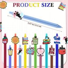 1/6/12/18 Pcs Book Lover Gift Set Fun Pens Inspirational Appreciation Gift For Book-Loving Teachers, Students, And Readers Ballpoint Pens Graduation Reading Club Gathering Gift,School And Office Supplies - Reader - View 3
