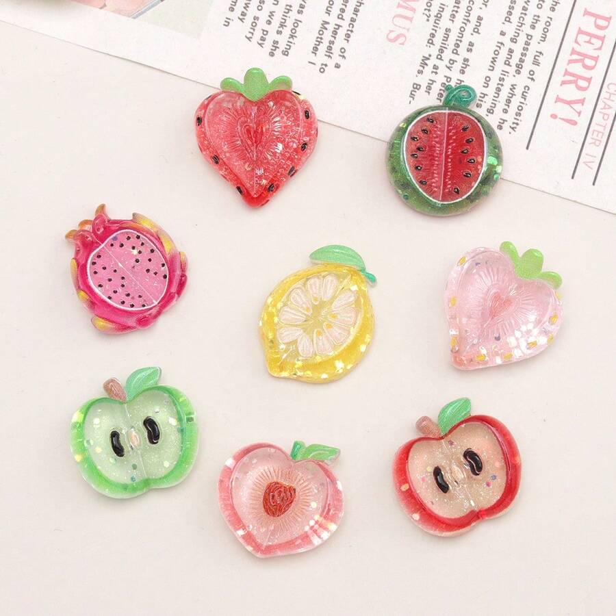 15/20 chiếc ghim hình trái cây dễ thương, kiểu dáng ngẫu nhiên, ghim bấm trong suốt hình trái cây, thích hợp dùng cho bảng thông báo, tường ảnh, bảng ghi nhớ, bản đồ, văn phòng, nhà cửa, trang trí phòng, ghim cài, ghim bấm, ghim bấm, phụ kiện bàn làm việc, đồ dùng văn phòng, trang trí văn phòng. - A - Xem 1