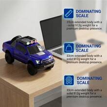 Dazone 3-In Portable Bluetooth Party Speaker, Pickup Truck Model Wireless Speaker With Built-In Microphone For Hands-Free Calls, Portable Wireless Audio With LED Lights, USB/TF/FM/AUX, TYPE-C Charging For Camping, Home Decor & Parties - 查看 6