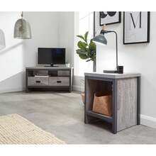 Boston Simple Lamp Table Grey - Multicolor - View 3