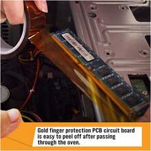 PET High-Temperature Tape, Anti-Static Insulation Shielding Special Tape, High Temperature Resistant, Polyimide Film Tape, No Residual Adhesive, Insulation, High Temperature Resistant, Electrical Gold Finger Tape, Heat-Resistant Tape, Suitable For Circuit Boards, Mobile Phone Data Cables, And Batteriesthermal Sublimation Protection - one-size - View 7