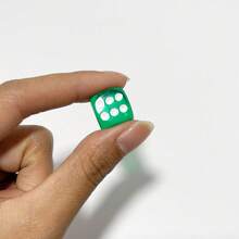 14毫米透明彩色圆角骰子，晶莹剔透闪亮数字骰子及骰盅，适用于KTV和酒吧环境 - 彩色 - 查看 11