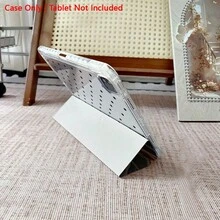 1个万圣节黑色猫鬼图案3+Y可折叠多角度磁吸支架平板电脑保护套，带笔槽和自动休眠/唤醒功能，兼容iPad Pro/Air、iPad 5/6/7 - 彩色 - 查看 8