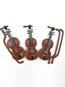 Mini Violin - Fully Scaled Down Version Of Standard Size Stringed Instrument, Suitable For Beginners And Collectors | Realistic Mini Violin For Practice, Performance And Educational Use (Durable Small-Scale Violin) - Multicolor - View 10