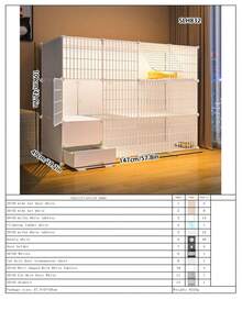 Drawer-Style Cat Litter Box, Multi-Layer Cat Cage, DIY Modular Cat Cabinet, Stackable Cat Villa, Suitable For Kittens And Small Cats Indoor Use - Multicolor - View 16