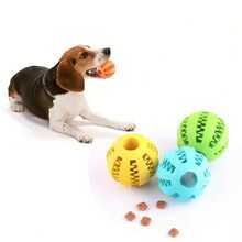 Durable Interactive Chew Toy - Elastic Pet Dental Cleaning Food Ball, Caring For Dog's Teeth, Ideal Dog Accessory, Perfect Dog Holiday Gift - Multicolor - View 3