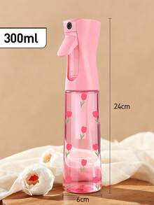 可重复灌装的透明PET旅行喷雾瓶，郁金香图案，多功能细雾喷雾瓶，适合旅行和商务出行，可用于卸妆、头发造型、清洁、植物喷洒、面部保湿等，可连续喷雾。 - 彩色 - 查看 4