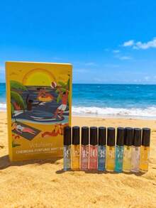 Limited Edition Brazilian Fragrance Spray Mist Set 10Pcs 5ml Gift Box | Long Lasting Multi-Layered Scent | Janeiro Vanilla Coconut Floral Fruity Citrus Wood Aquatic Ocean Notes | Portable Natural Fresh Aromatherapy - 巴西數字 - 查看 4