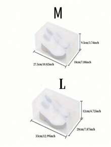 1/6pcs Transparent Plastic Shoe Boxes With Lids - Multipurpose, Waterproof, Stackable - Suitable For Dorm And Home Use - View 1