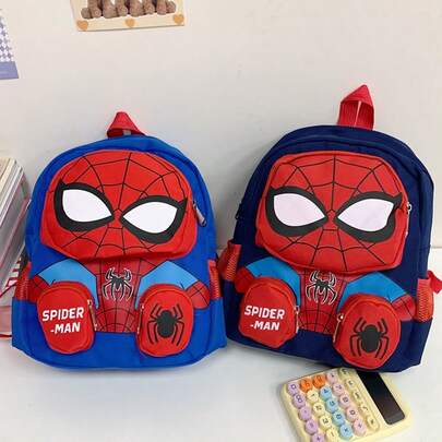 Mochila mini funcional con temática de | Bolso de hombro práctico y elegante para uso diario | Diseño único de cabeza de personaje de superhéroe | Bolso de día atractivo y duradero para fans y coleccionistas | Accesorio de moda versátil.