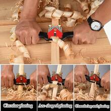 1 pieza Cepillo de carpintería ajustable - Herramienta de mano compacta para alisar y recortar, cuchillas afiladas y duraderas con agarre ergonómico (Mejoras de muebles DIY, decoración del hogar y proyectos de artesanía) - Cepilladora de madera de doble alambre de 9 pulgadas - Ver 7