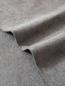 1pc Velvet Chenille Solid Color Sofa Cushion, Modern Minimalist Style Sofa Cover, Pet-Friendly Sofa Protector Mat, Suitable For All Seasons, Machine Washable, Applicable To Living Room, Bedroom, Office And Other Home Decor - Dark Grey - View 8