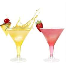 10pcs 6.3oz Reusable Plastic Martini Cups, Suitable For Champagne Parties, Desserts, Catering, Weddings, Birthday Parties (Champagne Glasses, Wine Glasses, Plastic Cups, Cocktail Glasses, Birthday Cups) - View 15