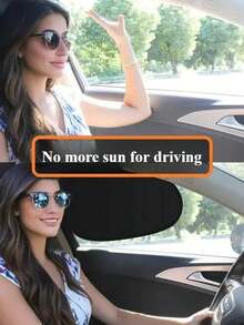 Tấm che nắng cửa sổ bên hông xe có nam châm - Có thể gập lại, chống tia UV, chắn chói, bảo vệ da. Phù hợp với hầu hết các loại xe (làm mát nội thất lên 30°C, dễ cất giữ), phụ kiện mùa hè. - đen - Xem 11