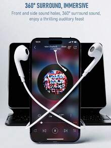 Wired In-Ear Headphones With Apple Lightning, Android TYPE-C And 3.5mm Interfaces - View 9