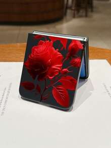 Ốp lưng điện thoại gập hình hoa hồng, kiểu dáng thời trang và đơn giản, chất liệu PC mềm mại, dễ thương và rực rỡ, có khả năng bảo vệ và chống rơi vỡ. Dành cho các dòng điện thoại: Galaxy Zflip 3/Zflip 4/Zflip 5/Zflip 6/Zflip 7/ Find N3 Flip/ Razr 50 Ultra/ Razr 60 Ultra/ Razr 60/ Razr 50/ MIX Flip/ Galaxy Z Flip 7 FE - màu đen - Xem 11