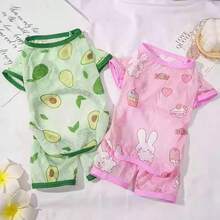 Lightweight Breathable 4-Leg Pet Clothes, Suitable For Teddy, Poodle, Puppy And Other Small Dogs - Pink - View 6