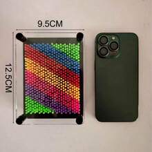 1 buah Kit Kerajinan Seni Bordir 3D Pelangi 12,5CM*9,5CM, Papan Bordir Sidik Jari Taktil DIY, Hadiah Sempurna, Hadiah Ulang Tahun, Cetakan Sidik Jari 3D - Warna Pelangi, Kreatif, Bordir - Buatan Tangan, Proyek DIY - Seniman, Pengrajin, Pembuat Muda - Unik, Personal, Menyenangkan - Miliki Mahakarya Sidik Jari Pelangi Anda Sendiri, Benang Warna Acak - MultiWarna - View 11