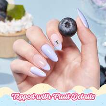 Beetles Pink Gel Polish - Strawberry Milk Light Pink Pastel Nail Polish, Same Color Same Bottle, Long Lasting Soak Off UV LED Nail Art, Spring Manicure Salon Gifts For Her - 藍莓冰沙 - 查看 3