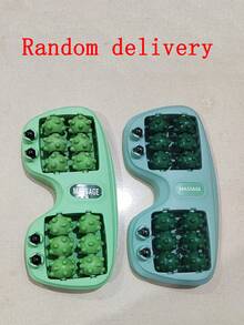 1pc Foot Massage Tool, Foot Reflexology Massager With 4 Rows Of Magnetic Beads And Rollers For Home Use - Multicolor - View 13