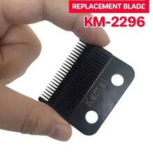 Kemei KM-2296 电动理发器原装替换刀片理发器刀头配件理发器刀头 1 套 - 黑色 - 查看 7