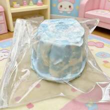 Realistic Dual-Tone Cream Jumbo Pudding Squeeze Toy, Slow Rebound, High Aesthetic, Creative Food Toy, Stress Relief - Multicolor - View 5