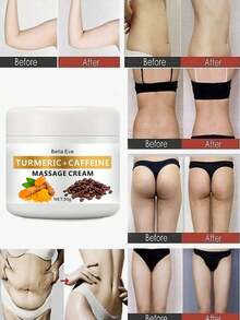 姜黄和咖啡因紧致身体乳 - 适合所有肤质，蕴含乳木果油、霍霍巴籽油、椰子油，紧致肌肤，改善肤色不均，紧致腰部、大腿、手臂、臀部 - 1pc - 查看 9