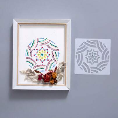 曼陀罗绘画模板辅助绘画模板 DIY墙绘家具装饰镂空绘画模板