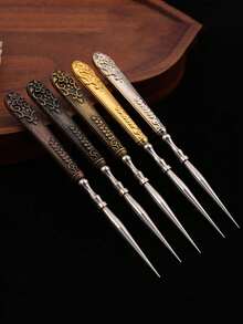 1/2 st - Broderi Sömsprättare Handgjorda Klädsömsprättare Verktyg Korsstygn Trådupptagare Sömsprättare Retro Med Komfortgrepp - Enkla Trådskärare - Multifärgad - Visa 2