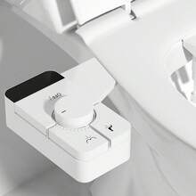 Ultra-Thin Self-Cleaning Cold Water Spray Bidet Toilet Attachment, With Dual Nozzle Design For Female & Rear Cleansing, Best Christmas Gift, White/Silver - A - View 9