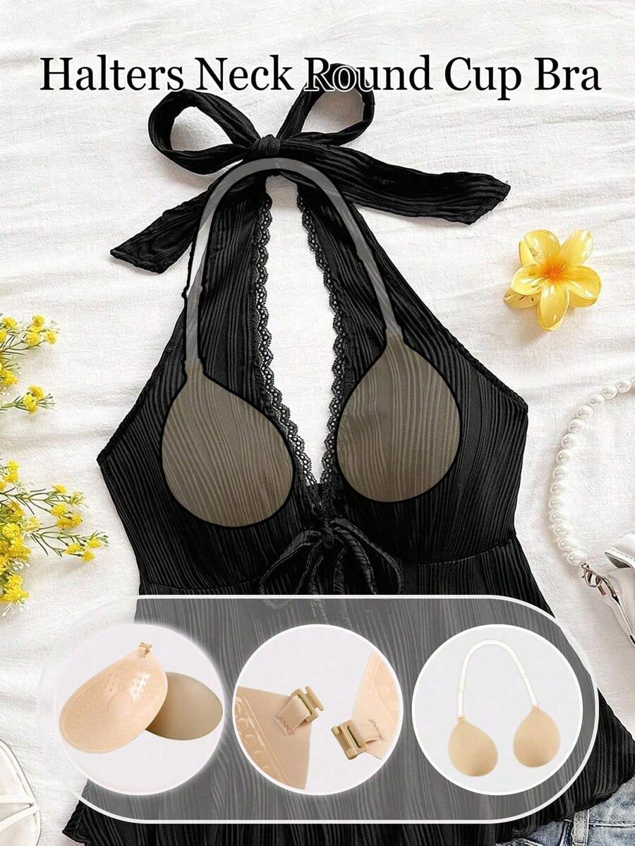 Backless, Strapless, Invisible, Non-Slip, Non-Marking Breathable Bust Lift Tape - Apricot - View 1