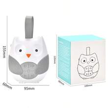 猫头鹰造型月光旋律夜灯安抚器，便携式婴儿推车悬挂音乐玩具 - 彩色 - 查看 13