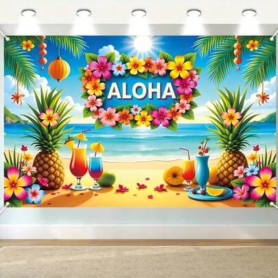 2D Graphic Design, 1 2D Elegant Flamingo Background Banner, Suitable For Party Decoration, Live Streaming Background, Studio Wall Decoration, Can Be Reused In Indoor And Outdoor Scenes, Such As Birthday Celebrations, Anniversary Celebrations, And Room, Garden, And Courtyard Decoration