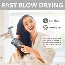 Hair brushes-EU+UK 专利防静电梳，干湿两用，适用于卷发、粗硬发质、长发，防静电柔软刷毛按摩头皮，轻盈生物基稻草材质，女士礼盒包装 - 查看 4