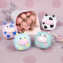 4pcs Random Cute Cartoon Cow Shaped Pencil Sharpener, Suitable For Christmas, Father's Day, Mother's Day, Halloween, Easter And Other Holidays - Multicolor - View 5