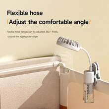 Quạt phun sương kẹp mới, quạt phun sương cầm tay điều chỉnh 4 tốc độ với ống dẫn mềm dẻo, quạt kẹp đa năng, thiết bị làm mát mùa hè World Cup. - A - Xem 5