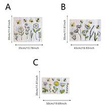 1/3 miếng dán kính hình hoa cúc và ong nhiều màu sắc, decal kính hoa có thể tháo rời và tái sử dụng, trang trí cửa sổ phòng khách hiện đại. - Nhiều màu - Xem 3