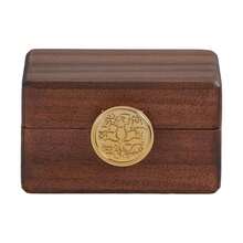 Travel Jewelry Case Wood Small Jewelry Box For Women Wood Jewelry Organizer Storage Holder For Earrings Rings Necklaces Velvet Wooden Jewelry Box With Lock - 堅果棕色 - 查看 10